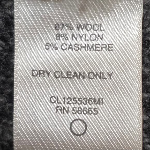 Classiques‎ Entier Cashmere Wool Blend Women's Grey Button-Up Cardigan Jacket M - Picture 5 of 6